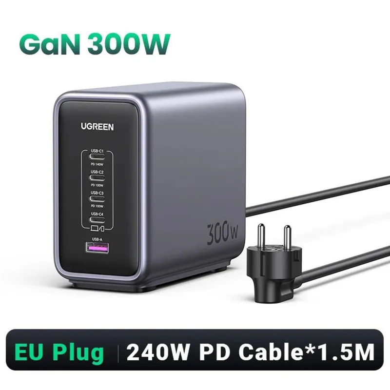 Carregador Usb Ugreen Desktop 140w Eu Plugue