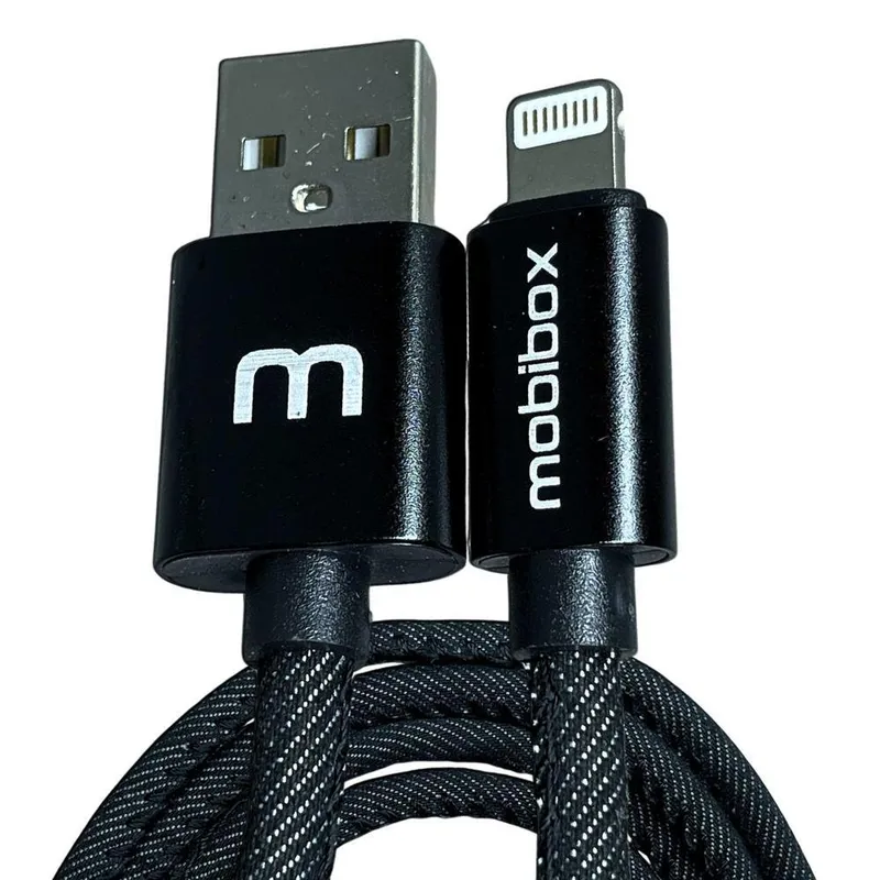 Cabo Carregador Lightning p/ iPhone com Entrada USB - 1 metro - Reforçado - Ultra rápido - Original 1 ano de garantia