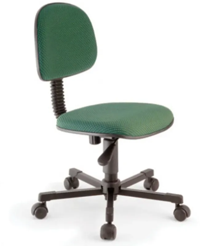 Cadeira Design Office Móveis Secretária, Até 120 Kg, Base Giratória, Economy - Verde