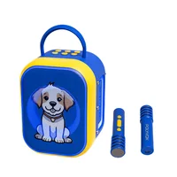 Caixa De Som Karaokê Infantil Xk-kids1 – 10w Rms, Bluetooth, Show De Luzes, 2 Microfones Sem Fio E Efeitos De Voz