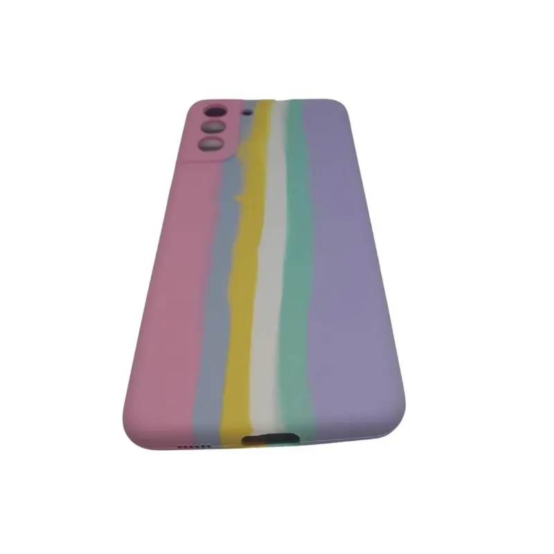 Capa Capinha Celular S21 Plus S21 + S30 Plus S30+ Ante Queda Cor:rosa/roxo