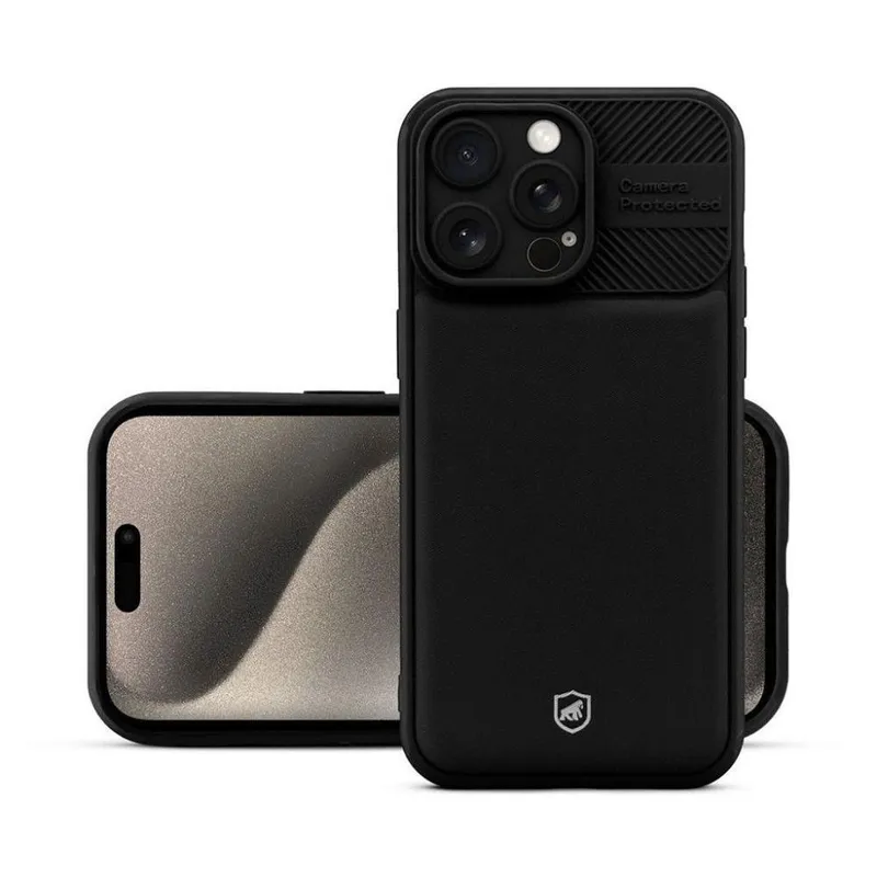 Capa Para Iphone 15 Pro,Symetric,Preta