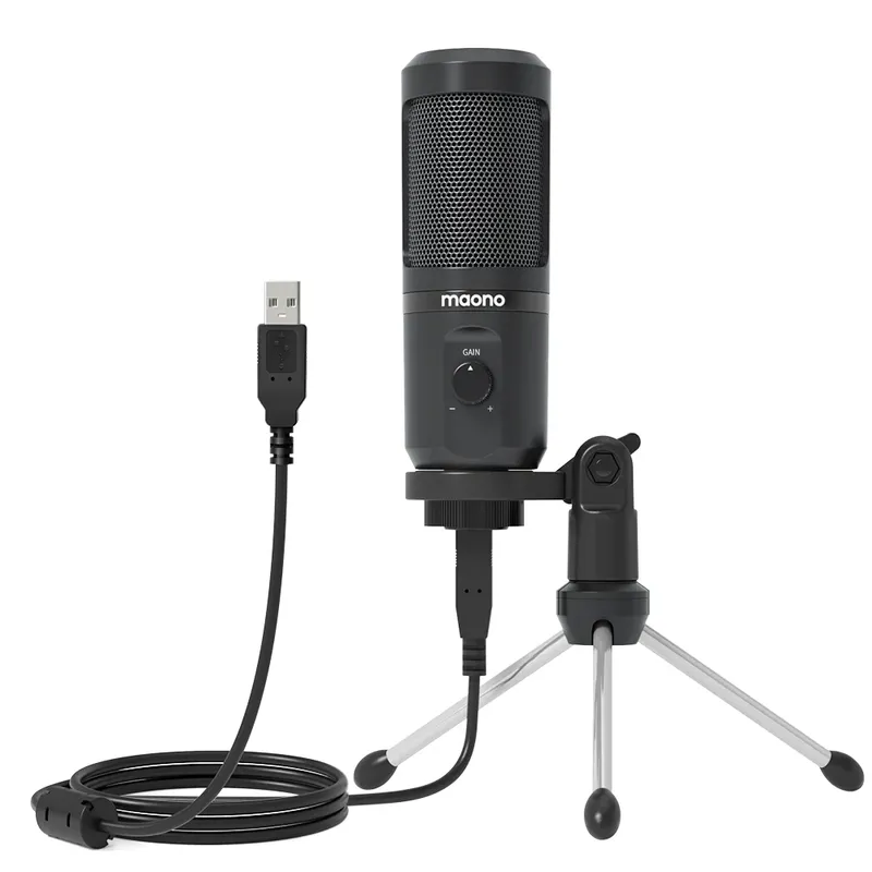 Microfone Condensador Usb Au-gm10 Maono