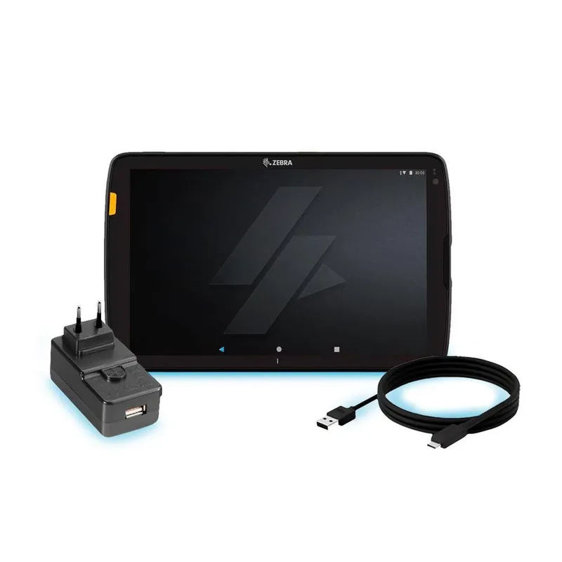 Kit Zebra Tablet Et40 8 Pol. Com Cabo Usb-c E Fonte