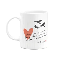 Caneca Namorados - Com Você O Tempo Desacelera