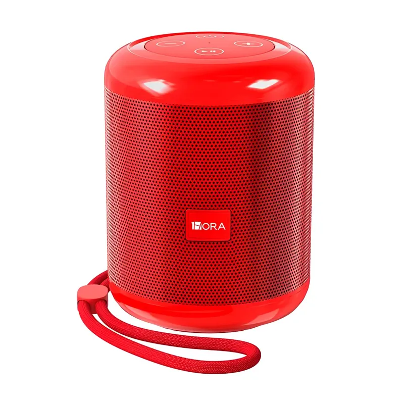Caixa Som 1hora Alto-falante Bluetooth Portátil Vermelho