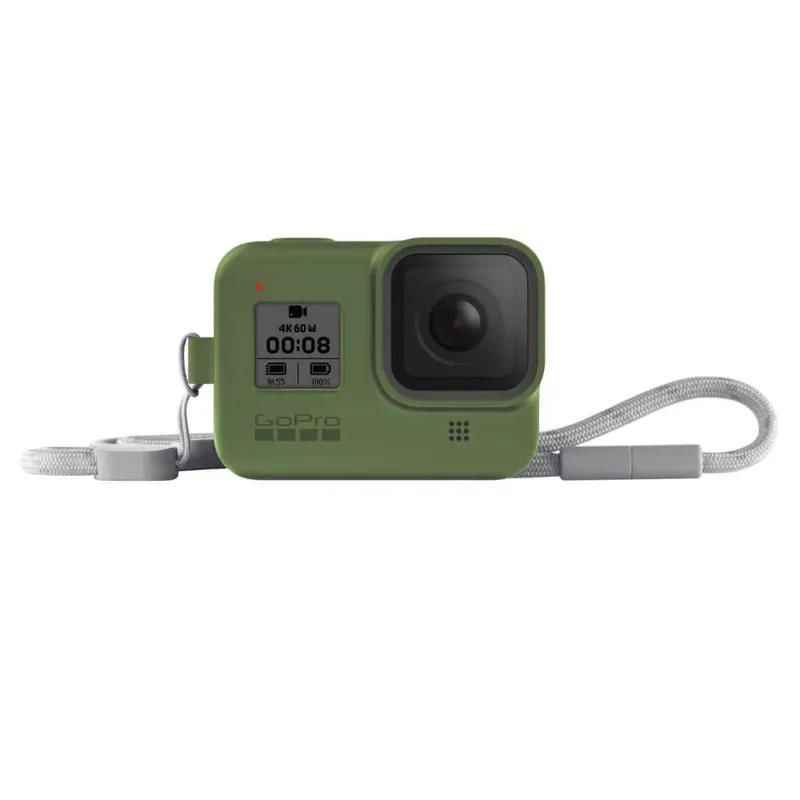 Capa Silicone Gopro Hero 8 + Cordão Ajustável - Sleeve + Lanyard
