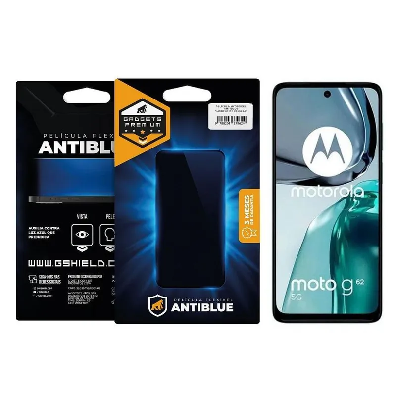 Película Gorila Shield Para Motorola Moto G62 5g - Antiblue