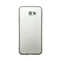 Capa Samsung J4 Plus / J4 Core Silicone Aveludada Protege Câmera Colorida Capinha Anti Impacto J4 Plus / Core:prata