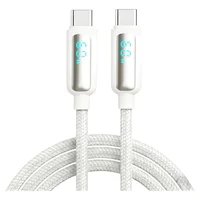 Cabo Usb-c Para Usb-c 60w 2 Metros Nylon Trançado – Carregamento Rápido, Compatível Com Iphone, Android, Ipad, Notebooks – Cabo Reforçado
