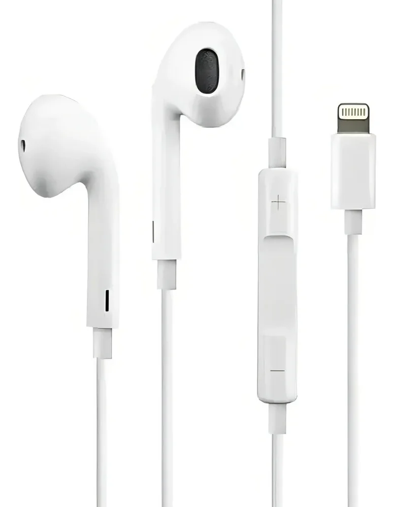 Fone Ouvido Com Fio Compatível Iphone Cor Branco