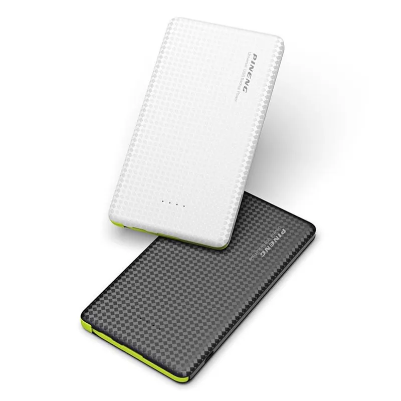 Carregador Portátil Celular 5000mah,Bateria Externa Pineng, Branco