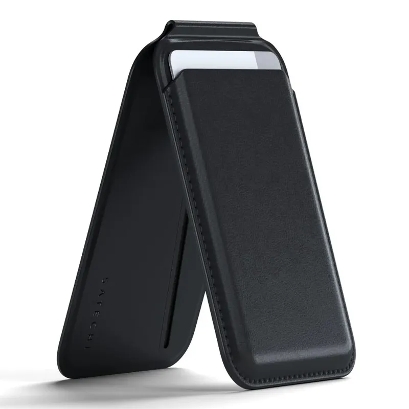 Carteira E Porta Cartões Suporte Magsafe Preto Para Iphone