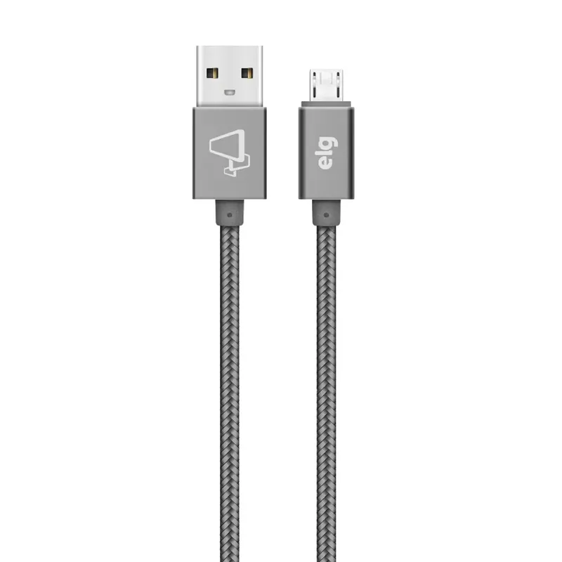 Cabo Micro Usb, Sincronização E Recarga 12w 2.4a, Nylon Trançado Reforçado, 1 Metro, Rose Gold, M510brg, Elg
