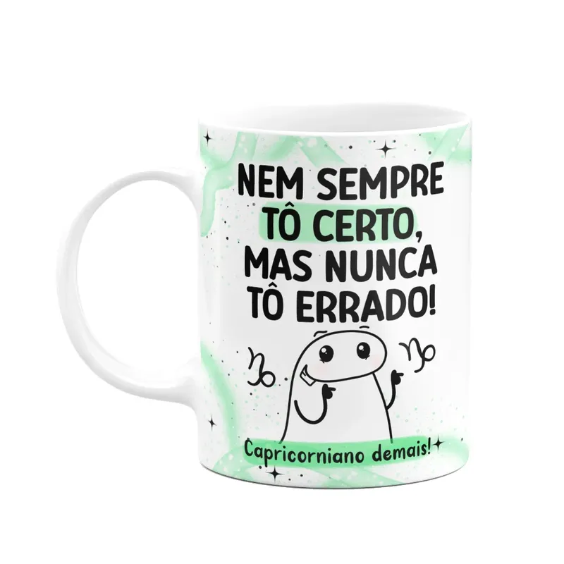 Caneca Flork Signos Capricórnio - Capricorniano Demais!