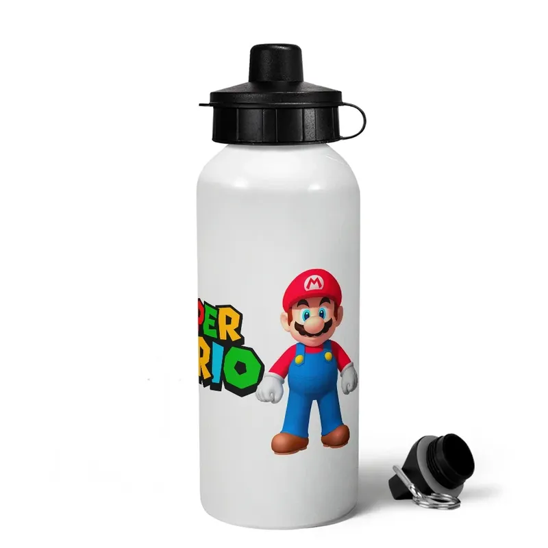 Garrafa Squeeze Mq Mario And Luigi