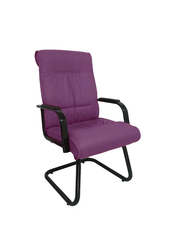 Cadeira Design Office Móveis Interlocutor Para Escritório Linha Itália Roxo