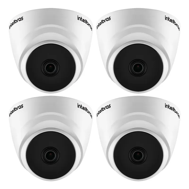 Kit 4 Câmeras Hdcvi Lite 2 Megapixels Full Hd 2.8mm 20m Vhl 1220 D Intelbras