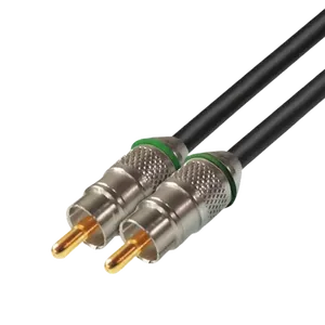 Cabo Subwoofer Rca Macho 3m Premium Cabos Golden