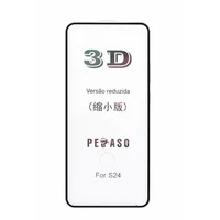Película Vidro Temperado 3d Compatível Para Smartphone Samsung Galaxy S24 / S25 Com Furo