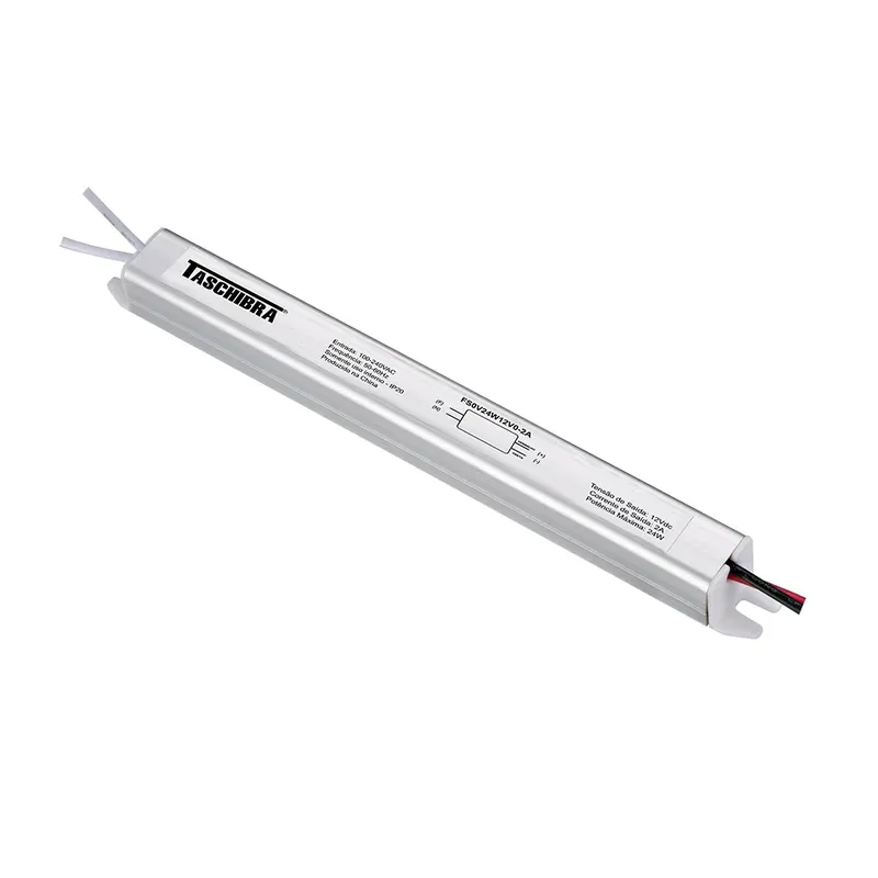 Fonte Taschibra Chaveada Slim 24w 2a 12v Autovolt.