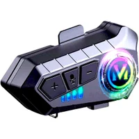 Intercomunicador Fone De Ouvido Bluetooth Headset RGB Sem Fio
