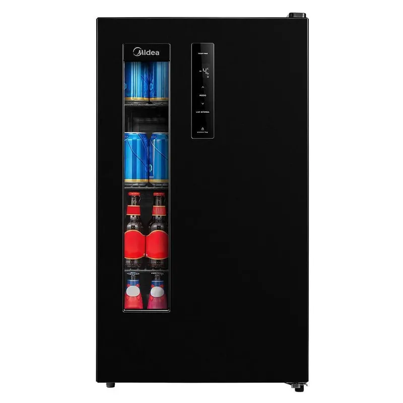 Cervejeira Midea MDRX150FGGDX01 Vertical Preta 82L Frost Free