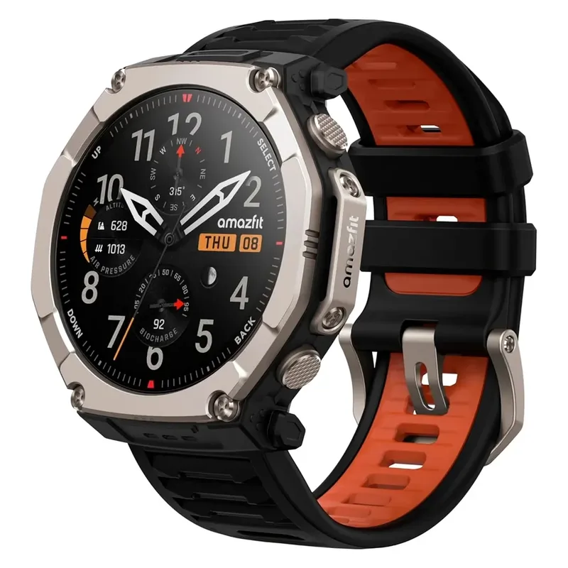 Smartwatch Amazfit T-rex Ultra 2 A2550 44mm, Gps, Memória Interna 32gb, AmoLED De 1,5'' 10atm Preto