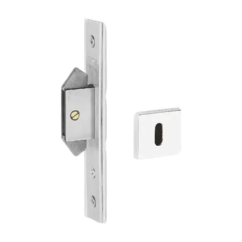 Fechadura Interna 622 Porta De Correr Asa De Avião 45mm Ros529 Preta Haga