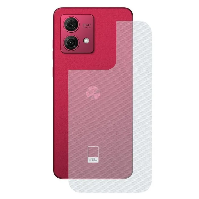 Película Para Motorola Moto G84 5g, Traseira De Fibra De Carbono