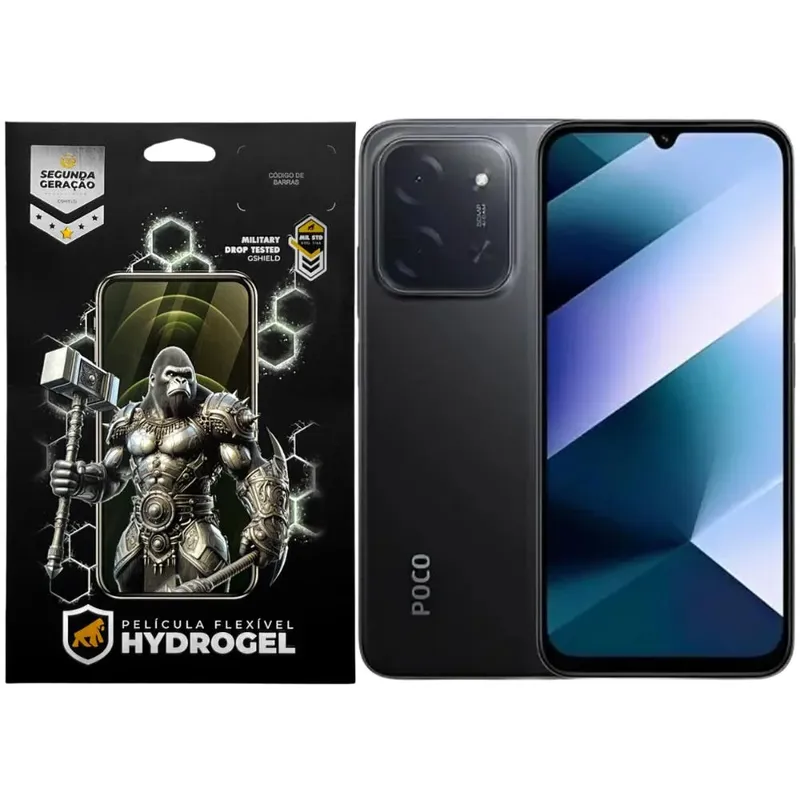 Kit Película Frontal + Traseira Para Xiaomi Poco C85 - Proteção Completa - Gshield