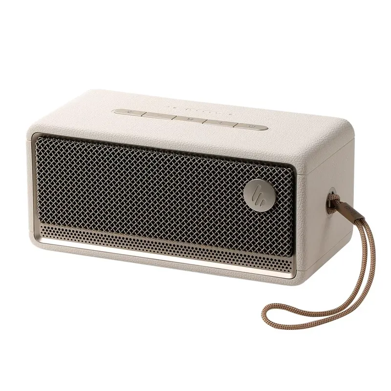 Caixa De Som Portátil 34W RMS, Bluetooth 5.4, Bateria 9h, Luz Ambiente, Acabemento Premium - EDIFIER ES60 Marfim
