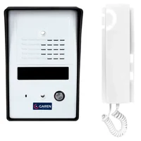 Interfone Garen Pp Branco Abs + Monofone Branco Pe02pb-g