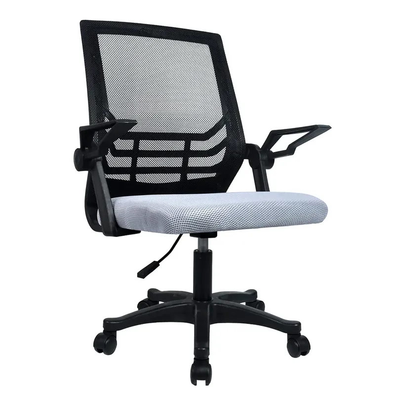 Cadeira Office, Suporta Até 120Kg, Preta/cinza - Lc1