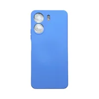Capa Xiaomi Redmi 13c Silicone Aveludada Protege Câmera Colorida Capinha Anti Impacto Cor:azul Bebê
