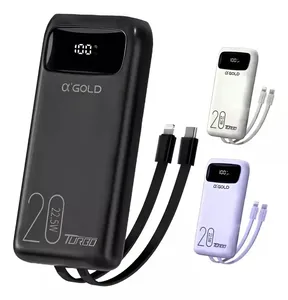 Power Bank, Carregador Portatil, 20000mah, 22.5w, Display Digital