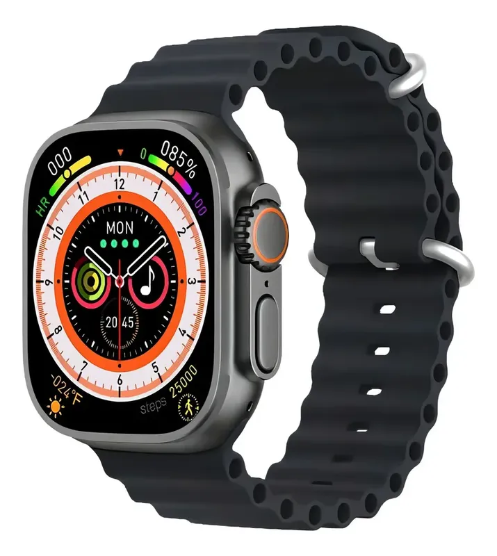 Smartwatch KW51 Ultra 3, 2,09", com 2 Pulseiras Silicone, Chamadas, Notificações e Monitoramento Saúde