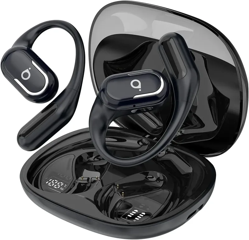 Fone De Ouvido Bluetooth Esportes, Basike T6, Ipx5/ows Fone De Ouvido Estéreo Hi-fi, Suporta Chamadas De Voz, 60 Horas Em Standby Para Corrida E