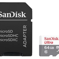 Cartão De Memória Sandisk, Ultra Micro Sdxc, 64GB, Classe 10
