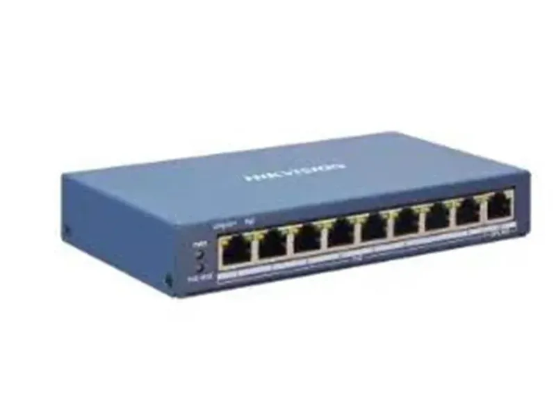Switch Hikvision Metalico Ds-3e1309p-ei/m, 8 Portas, Poe, Fast Ethernet