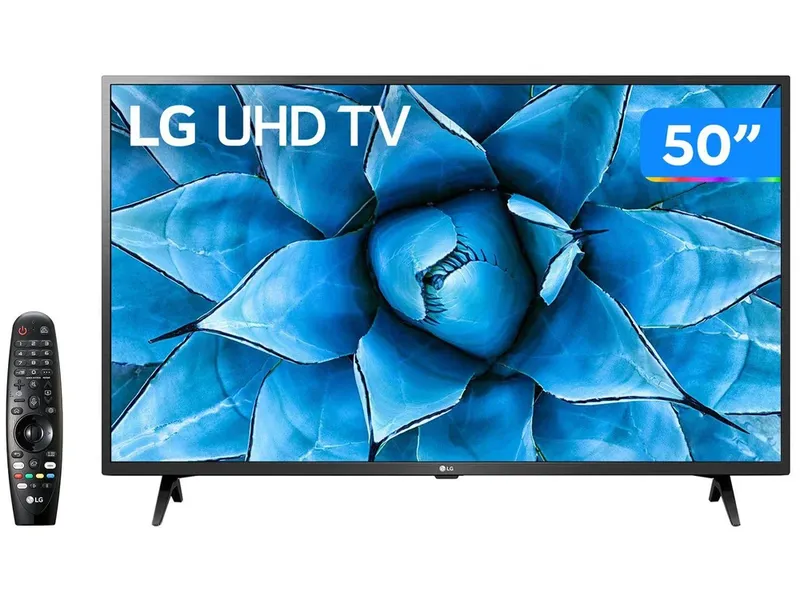 Smart TV LED LG 50 Polegadas 4K, UHD, 3 HDMI, 2 USB, Wi-Fi, Bluetooth, Assitente Virtual - 50UN731C