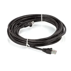 Cabo De Rede Patch Cord Cat5e Montado Preto - 40 Metros