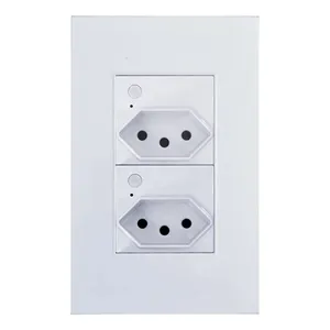 Tomada Dupla 10a Inteligente Com Botão Manual Compátivel Com Alexa E Google Home