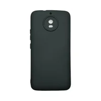 Capa Moto G5s Silicone Aveludada Colorida Capinha Anti Impacto Moto G5s:preto