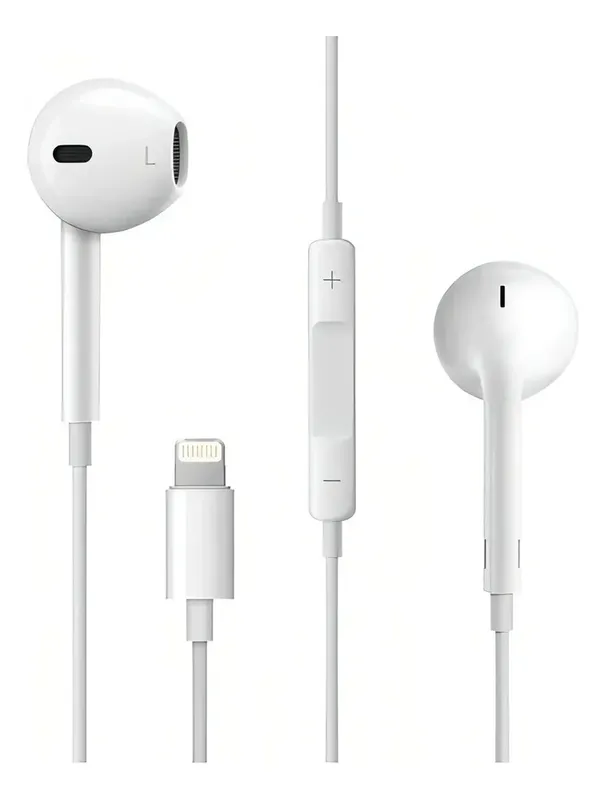 Fone De Ouvido Lightining Para Iphone Cor Branco Peining