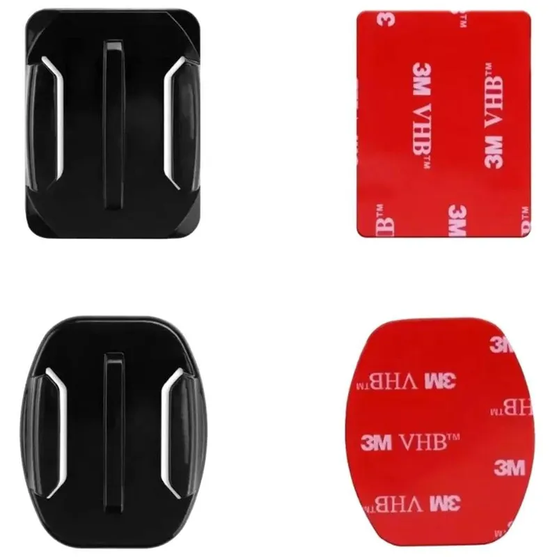Kit Suportes De Bases Curva E Plana Para Câmeras Gopro