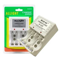 Carregador Para 4 Pilhas Recarregáveis 2a 3a 2 Baterias 9v Modelo A-612