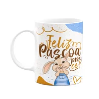 Caneca Páscoa Doce - Feliz Páscoa Procê - 325ml