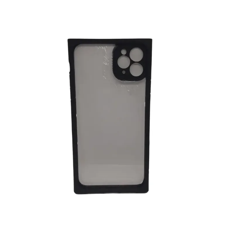 Capa Case Capinha Compatível Iphone 11 Pro Max Emborrachada Cor:preto