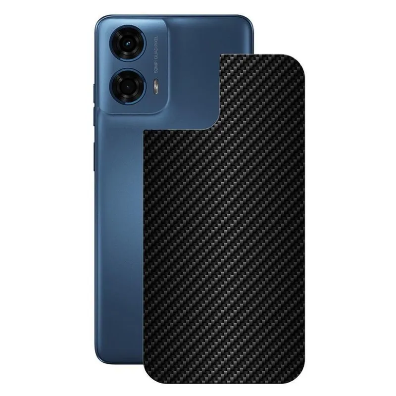 Película Para Moto G24 Power - Traseira De Fibra De Carbono Preta - Gshield